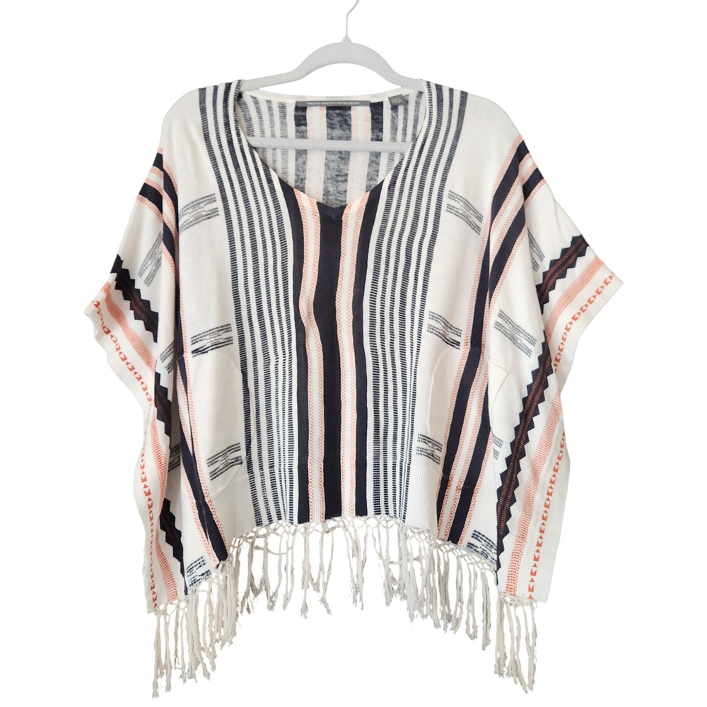 Twelfth Street by Cynthia‎ Vincent Women's S Fringed Poncho Southwestern Coverup